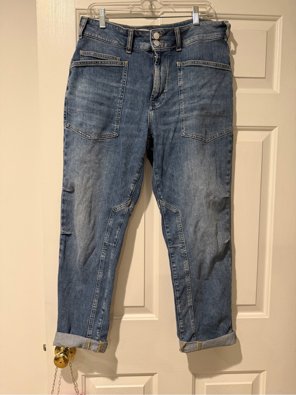 Pilcro Anthropologie Utility Pocket Jeans Size 30 | Modern Carpenter Style Denim